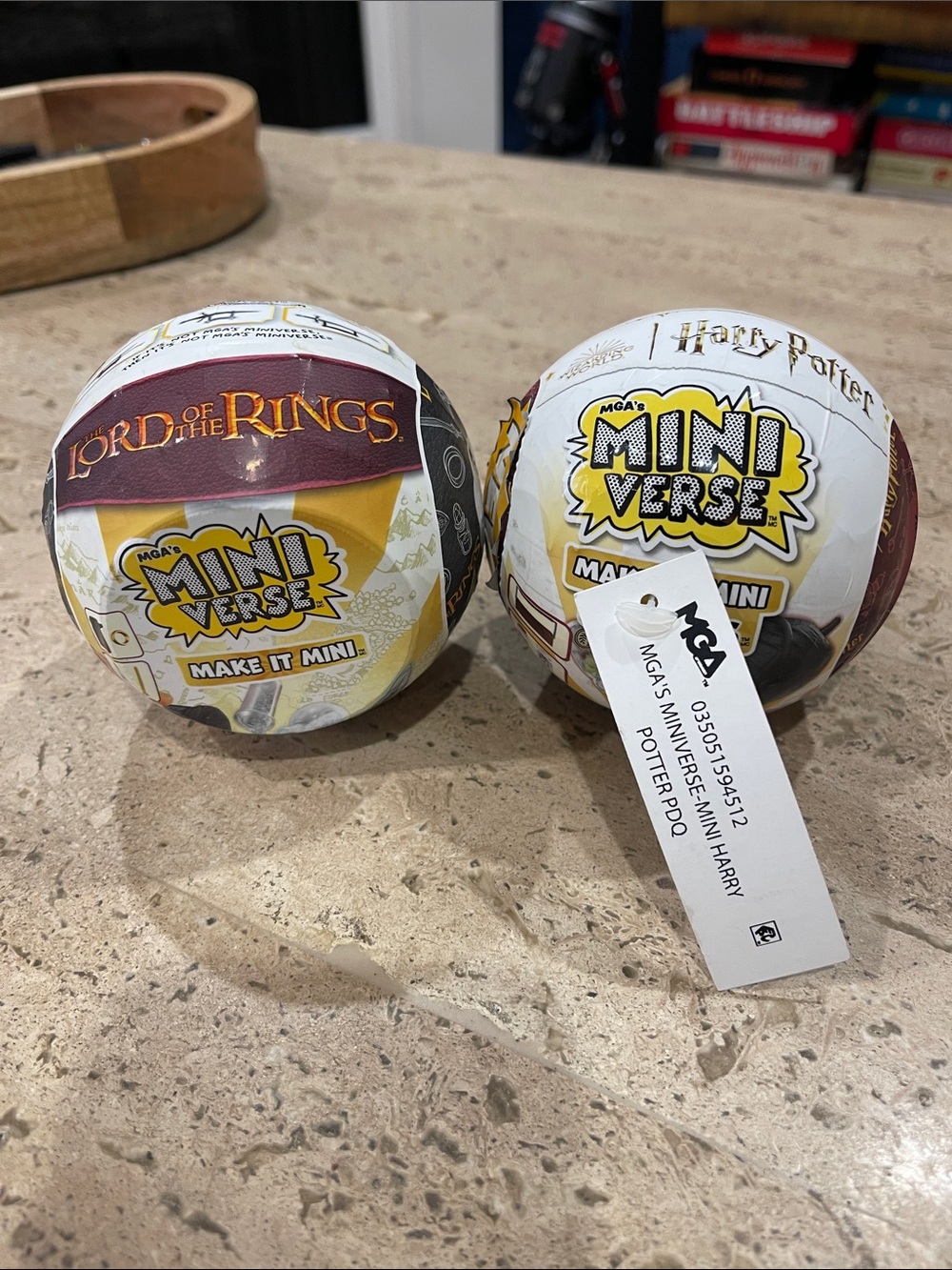 MGA Mini Verse Collectibles Set of 2 Lord of the Rings & Harry Potter